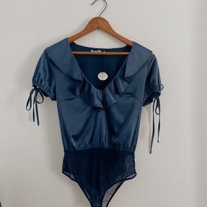 Silk onesie blouse